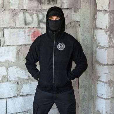 Кофта Born of War з принтом Руни чорна розмір XL buy97490bls-XL фото