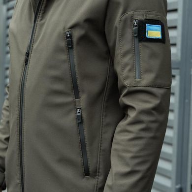 Костюм Pobedov Softshell Куртка с люверсами + Брюки олива размер S pobOWku1366kh+PNcr1362khbls-S фото