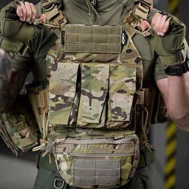 Плитоноска Attack Tactical Premium в сборе с подсумками и системой быстрого сброса мультикам one size buy91463bls фото