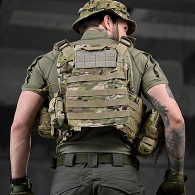 Плитоноска Attack Tactical Premium в сборе с подсумками и системой быстрого сброса мультикам one size buy91463bls фото