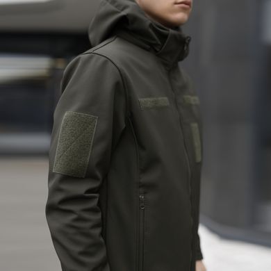 Куртка Pobedov Shadow Soft Shell на флисе + Подарок Шеврон олива размер S pobOWku2777khbls-S фото