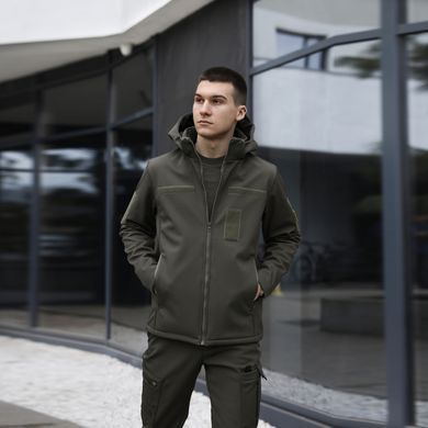 Куртка Pobedov Shadow Soft Shell на флисе + Подарок Шеврон олива размер S pobOWku2777khbls-S фото
