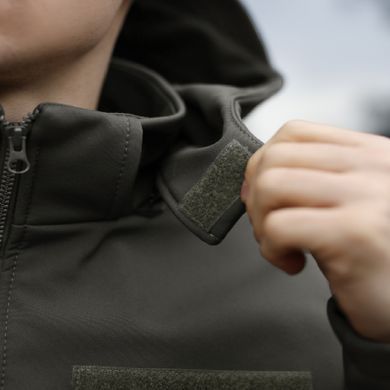 Куртка Pobedov Shadow Soft Shell на флисе + Подарок Шеврон олива размер S pobOWku2777khbls-S фото