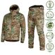 Мужской Демисезонный костюм Camotec Stalker Удлиненная Куртка + Брюки SoftShell на микрофлисе мультикам размер S sd6574bls-S фото 1