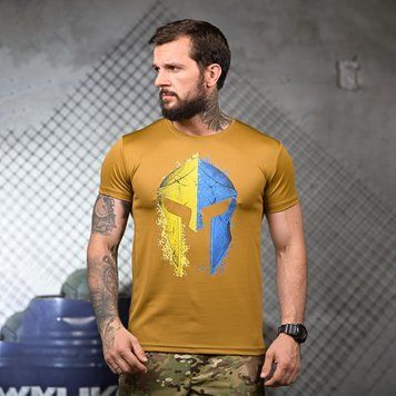Потоотводная футболка Spartan с принтом на груди койот размер M buy93166bls-M фото