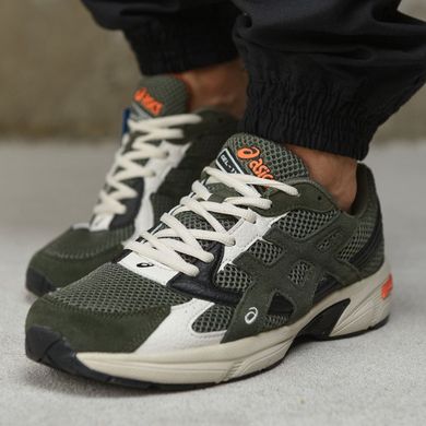 Шкіряні кросівки Asics Gel-1130 Olive з текстильними вставками розмір 42 buy88653bls-42 фото