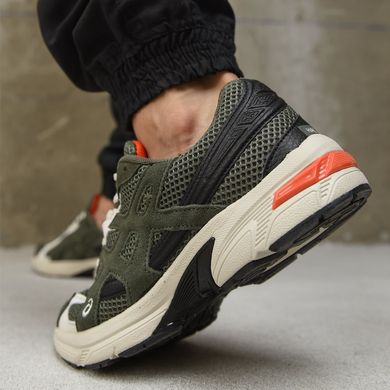 Шкіряні кросівки Asics Gel-1130 Olive з текстильними вставками розмір 42 buy88653bls-42 фото