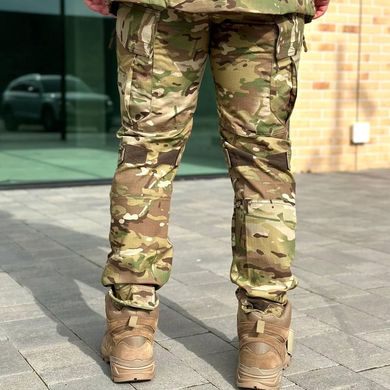 Мужские влагозащищенные брюки с карманами мультикам размер S for00130bls-S фото