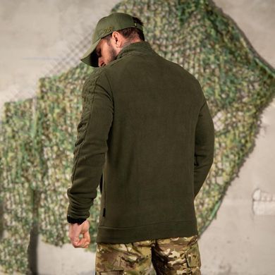 Флісова кофта Hexagon зі вставками соти олива розмір XL buy97903-XL фото