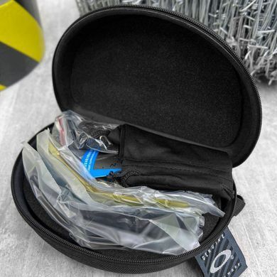 Тактичні Окуляри OAKLEY із 5-ма змінними лінзами та діоптричною вставкою розмір універсальний 15169bls фото