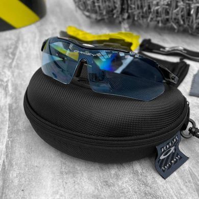 Тактичні Окуляри OAKLEY із 5-ма змінними лінзами та діоптричною вставкою розмір універсальний 15169bls фото