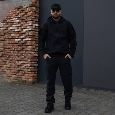 Тактический костюм R-Military Neylon-Balance Куртка с капюшоном + Штаны черный размер S for04700bls-S фото