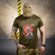Футболка Born of War з принтом Girl олива розмір S buy96186bls-S фото 5