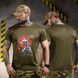 Футболка Born of War з принтом Girl олива розмір S buy96186bls-S фото 1