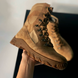 Утепленные Берцы из натуральной кожи / Зимние ботинки с подкладкой Airtex в цвете койот размер 38 80007bls -38 фото 6