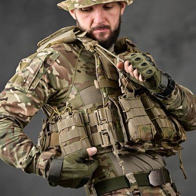 Плитоноска Single Sword с Подсумками и системой Molle мультикам 16564bls фото