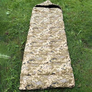 Простеганный Спальный мешок Оксфорд из эко-пуха пиксель размер 220 х 73 см for01296bls фото