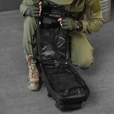 Рюкзак 25 л "Military" з регульованими плечовими ременями та кріпленням Molle чорний розмір 25х15х42 см buy85558bls фото