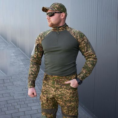 Тактический костюм R-Military Тайфун Убакс с длинным рукавом + Штаны с наколенниками хищник размер S bkr636317bls-S фото