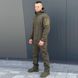 Костюм мужской на флисе Куртка + Брюки / Утепленная форма Softshell олива размер S for00627bls-S фото 2