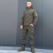 Костюм мужской на флисе Куртка + Брюки / Утепленная форма Softshell олива размер S for00627bls-S фото 1
