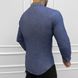 Вышитая мужская Рубашка на длинный рукав / Стильная льняная Вышиванка в голубом цвете размер S 51077bls-S фото 4