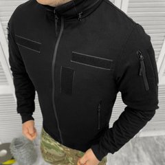 Демісезонна чоловіча Куртка Logos із липучками під Шеврони / Водонепроникний Бомбер ріп-стоп чорний розмір S 14622bls-S фото