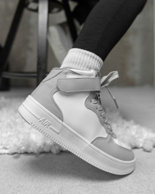 Женские ботинки Stilli Amanda из натуральной кожи на мехе белые с серым размер 36 buy89968bls-36 фото