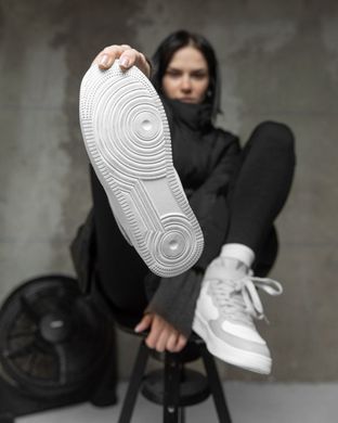 Женские ботинки Stilli Amanda из натуральной кожи на мехе белые с серым размер 36 buy89968bls-36 фото