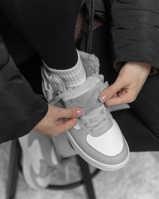 Женские ботинки Stilli Amanda из натуральной кожи на мехе белые с серым размер 36 buy89968bls-36 фото