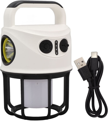 Аккумуляторный Светодиодный фонарь с 3-мя режимами работы и функцией Power Bank / Кемпинговая лампа с USB-зарядкой / Портативный светильник CH-22025 белый ws45496bls фото