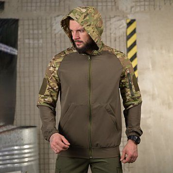 Ветровка Armor со вставками из плащевки олива размер S buy92904bls-S фото