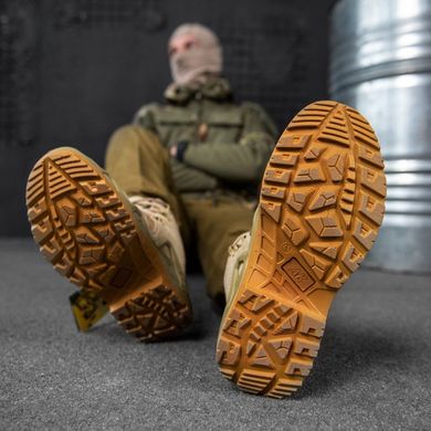 Кожаные Ботинки АК на полиуретановой подошве койот размер 39 15504bls-39 фото