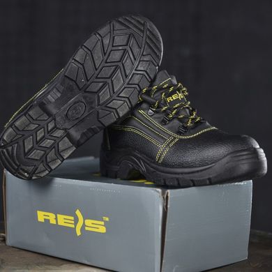 Мужские кожаные Ботинки с металлическим носком и дышащей подкладкой черные размер 41 14636bls-41 фото