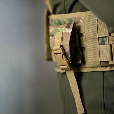 Плитоноска 7.62 Tactical у зборі з підсумками і системою кріплення Molle мультикам розмір універсальний buy93063bls фото