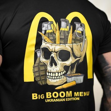Потоотводная футболка Selion с принтом Boom menu черная размер XL buy95293bls-XL фото