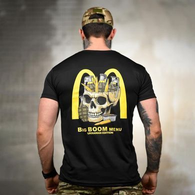Потоотводная футболка Selion с принтом Boom menu черная размер XL buy95293bls-XL фото