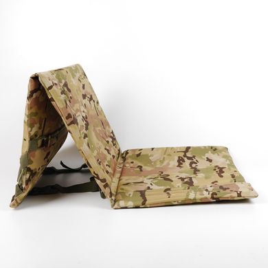 Плотный Каремат для сидения с ремнем / Пятиточка трехсекционная 10мм с системой MOLLE мультикам размер 40х90см 8303bls фото