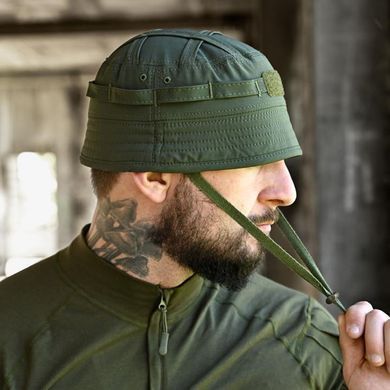 Тактическая панама Segun с системой крепления Molle и липучкой под шеврон олива размер универсальный buy96491bls фото