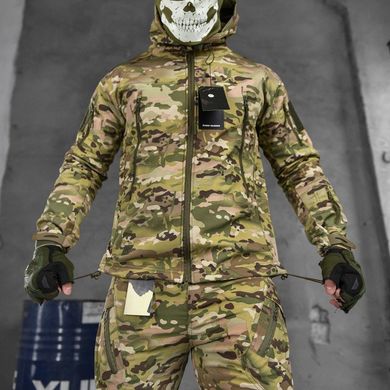 Демісезонний чоловічий Костюм Куртка з капюшоном + Штани / Польова Форма SoftShell мультикам розмір M 13989bls-M фото