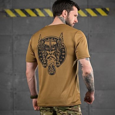 Потоотводная футболка Oblivion Tactical с принтом Odin койот размер S buy92097bls-S фото