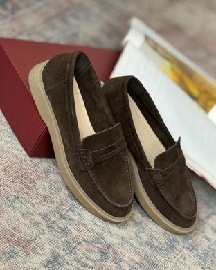 Жіночі лофери Redis Choco з гумовою підошвою коричневі розмір 36 buy92467bls-36 фото