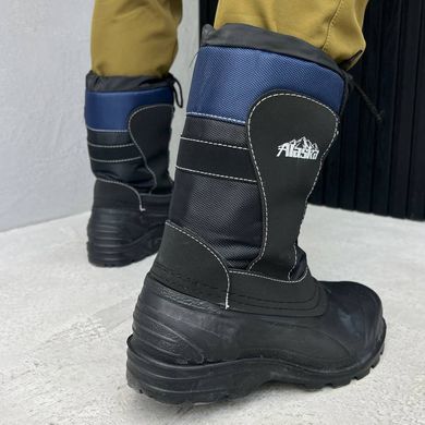 Мужские утепленные Резиновые сапоги со съемной подкладкой / Высокая водонепроницаемая обувь на шнуровке черные размер 41 55575bls-41 фото
