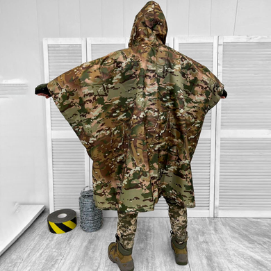 Дождевик-Пончо мультикам с чехлом / Водозащитный плащ-шатер размер универсальный 15712bls фото