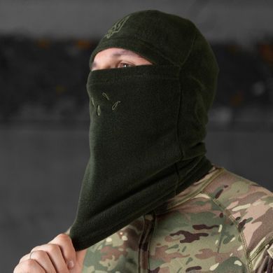 Флісова Балаклава з Тризубом олива розмір універсальний buy89087bls фото