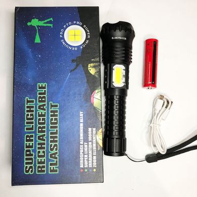 Ручний акумуляторний Ліхтарик Police BL-A95-P50+COB з функцією зуму та 2-ма режимами роботи  ws92981bls фото