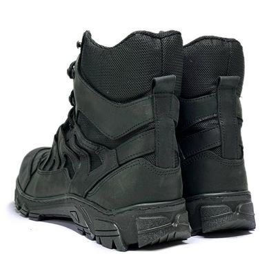 Зимние Кожаные Берцы "Crazy Air-Tex" / Ботинки с вставками Cordura чёрные размер 40 for00829bls-40 фото