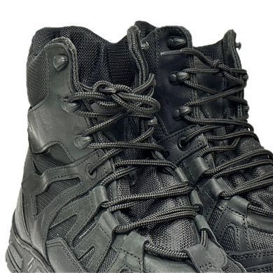Зимние Кожаные Берцы "Crazy Air-Tex" / Ботинки с вставками Cordura чёрные размер 40 for00829bls-40 фото