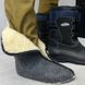 Мужские утепленные Резиновые сапоги со съемной подкладкой / Высокая водонепроницаемая обувь на шнуровке черные размер 41 55575bls-41 фото 6