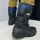 Чоловічі утеплені Гумові Чоботи із знімною Підкладкою / Водонепроникне високе взуття на шнурівці чорні розмір 41 55575bls-41 фото 4